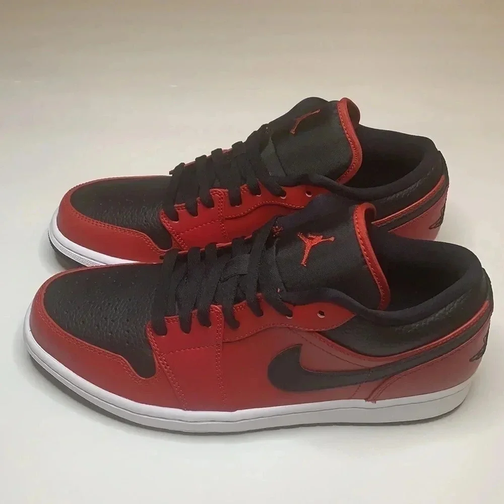 Jordan 1 Low Reverse Bred Sneakers Gym 9.5 New